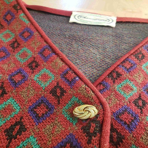 Gilet sans manches à losanges