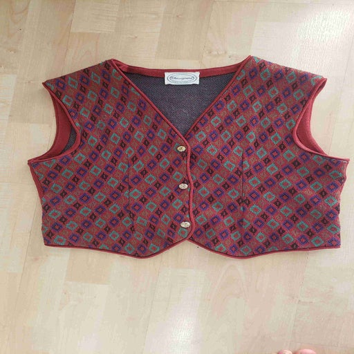 Gilet sans manches à losanges