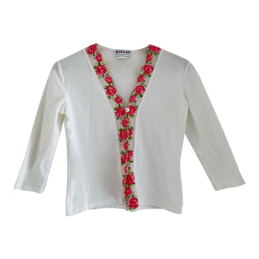 Cardigan à fleurs