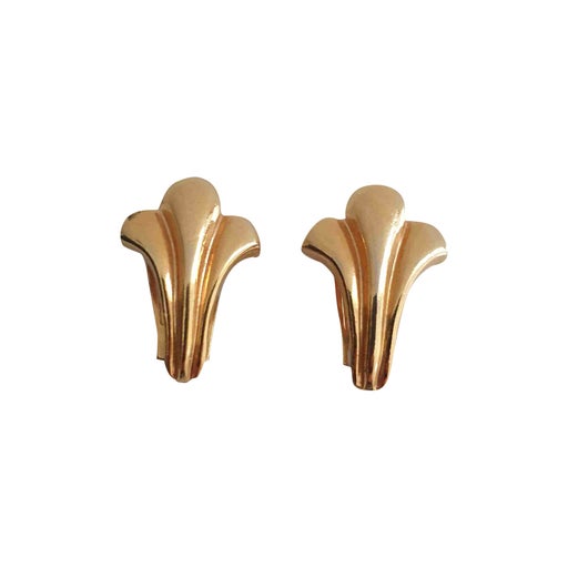 Boucles d'oreille en métal doré