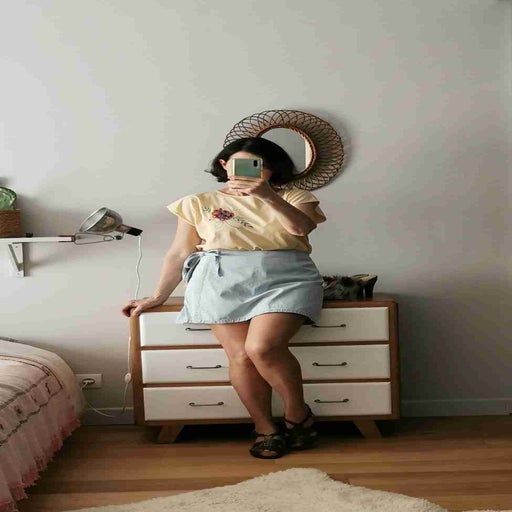 Jupe-short en jean