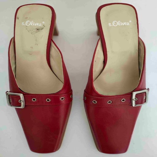 Mules en cuir