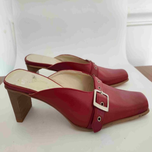 Mules en cuir