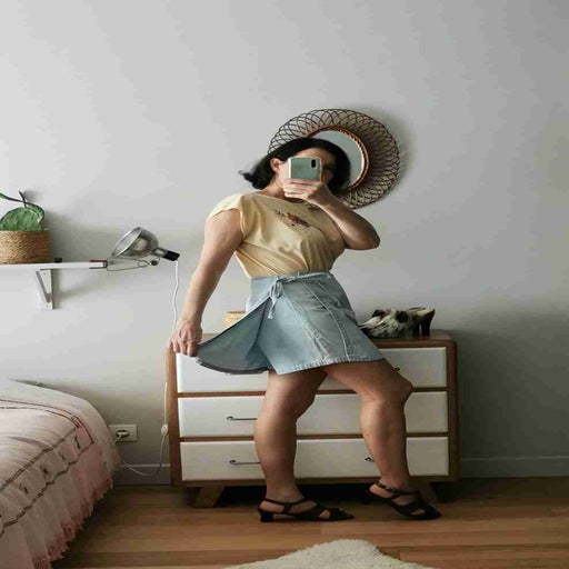 Jupe-short en jean