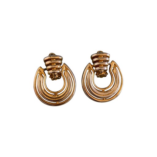 Boucles d’oreilles en métal doré