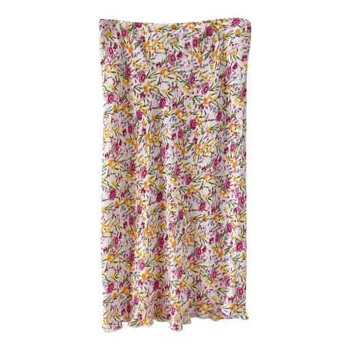 Jupe midi à fleurs