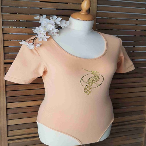 Embroidered bodysuit