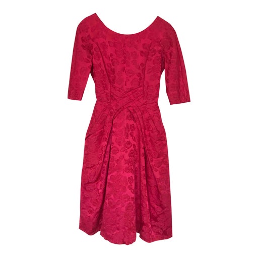 Robe à fleurs satinée