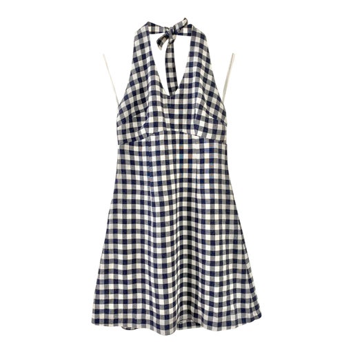 Gingham halter dress