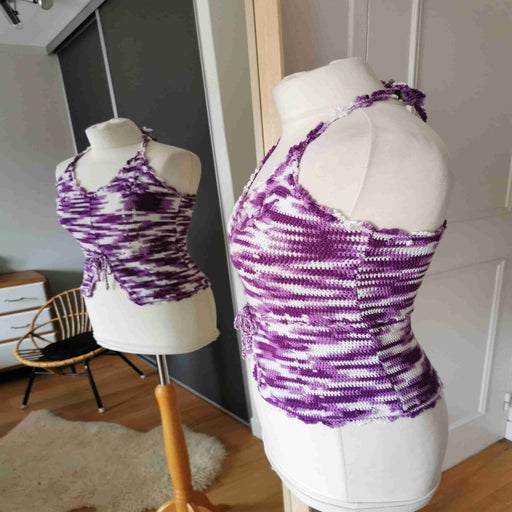 Crochet open back