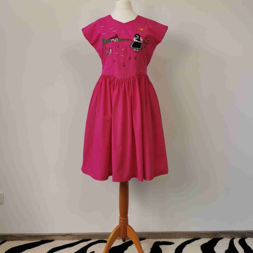Mini robe dos nu en coton 