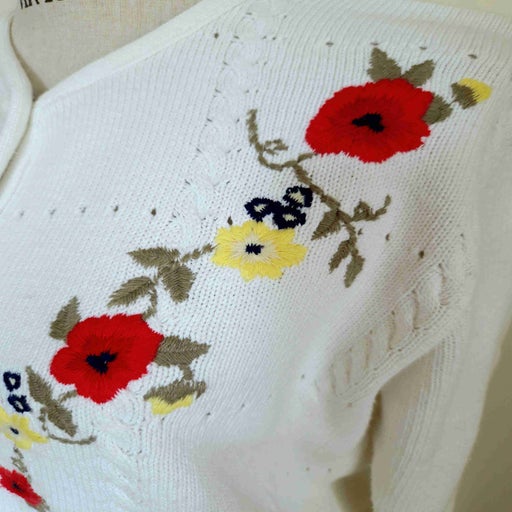 Cardigan à fleurs