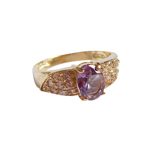 Bague en métal doré