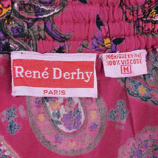 Jupe plissée paisley