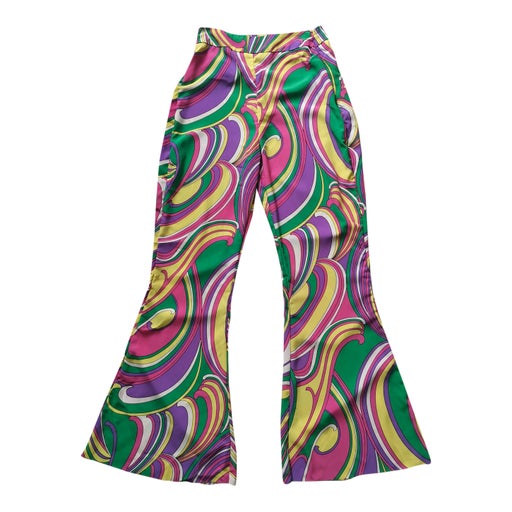 Flared cotton pants