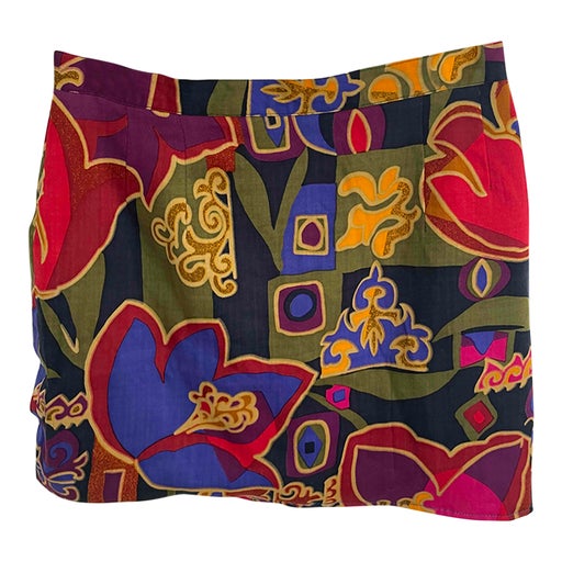 Mini-jupe à motifs
