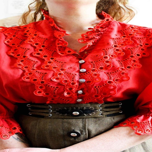 Blouse autrichien rouge