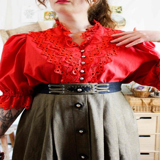 Blouse autrichien rouge