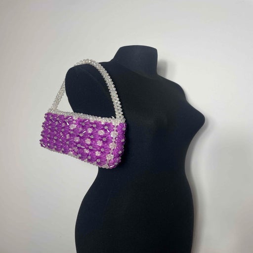 Sac baguette en perles
