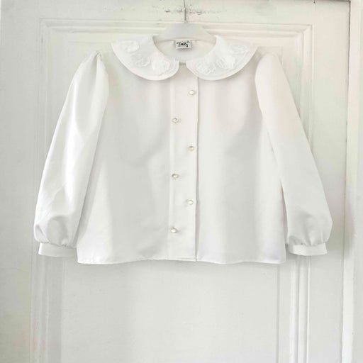 Chemise col brodé