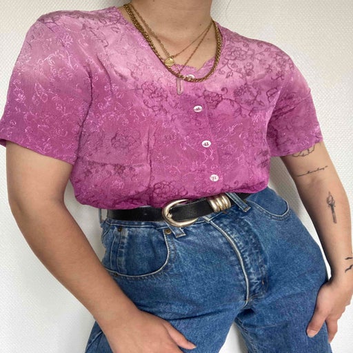 Top brodé