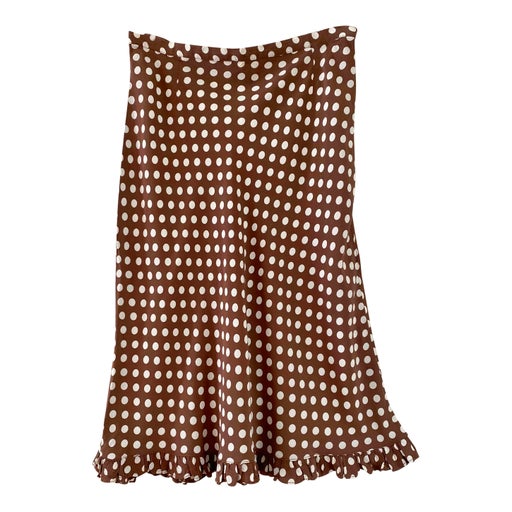 Jupe midi à pois