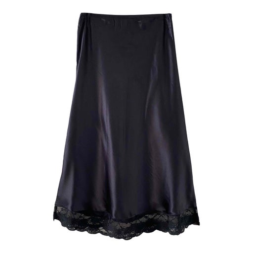 Jupe midi en soie
