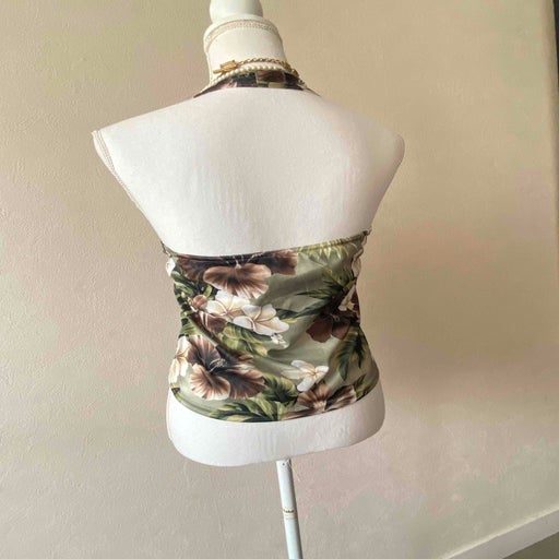 Floral halter top