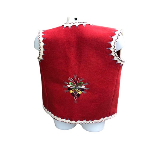 Gilet sans manche brodé