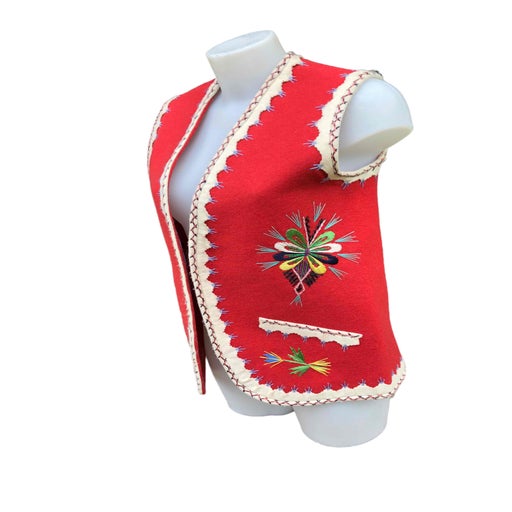 Gilet sans manche brodé
