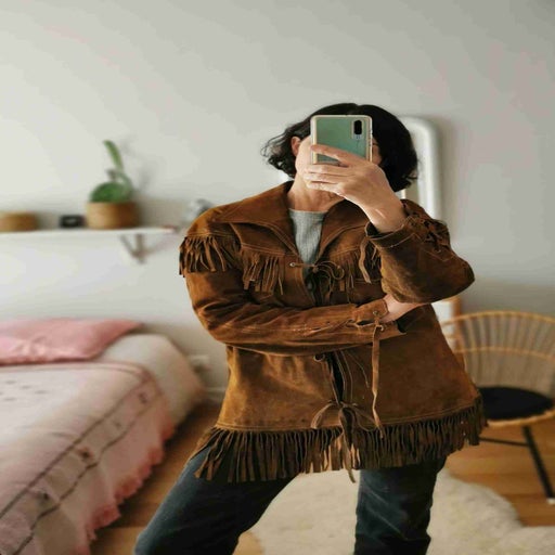 Veste à franges