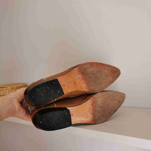 Santiags en daim et cuir