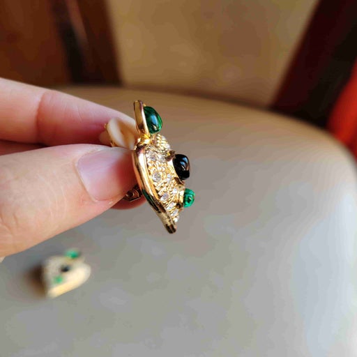 Boucles d'oreilles en métal doré