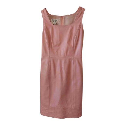 Escada leather dress