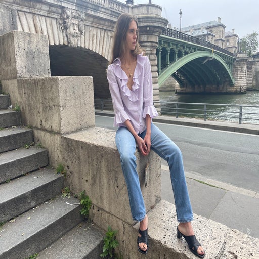 Imparfaite seersucker blouse