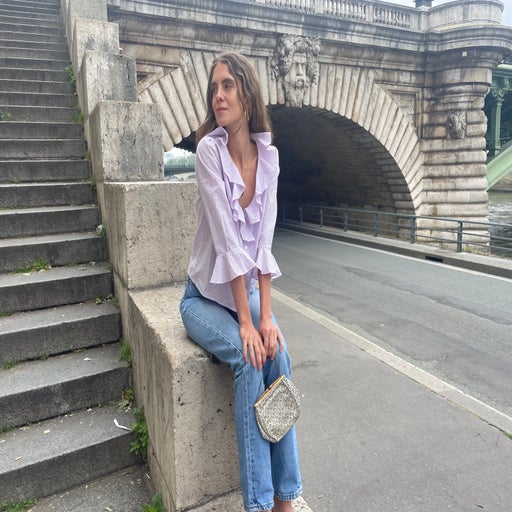 Imparfaite seersucker blouse