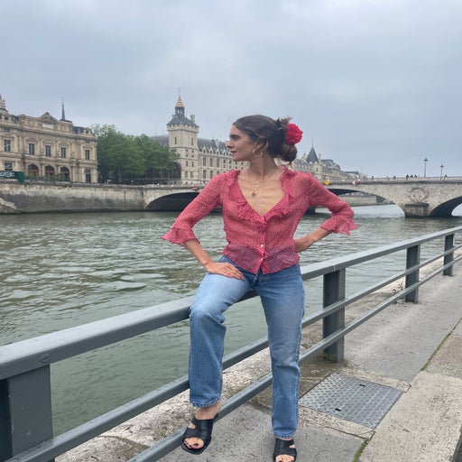Blouse à fleurs Imparfaite