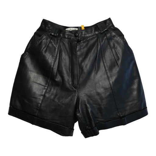 leather shorts