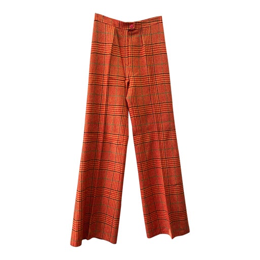 Pantalon flare en laine