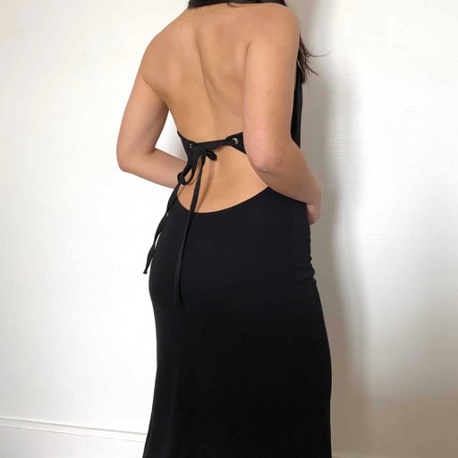 90s backless dress