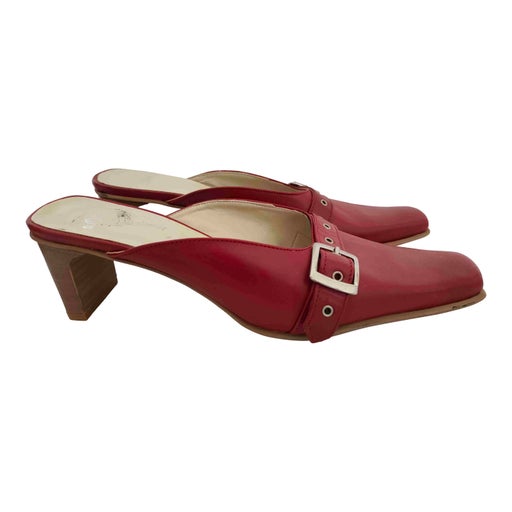 Mules en cuir