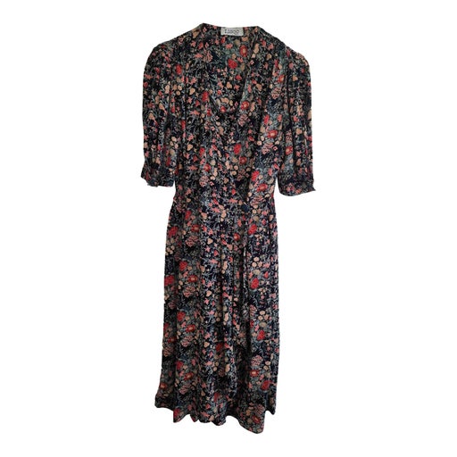 Robe portefeuille à fleurs