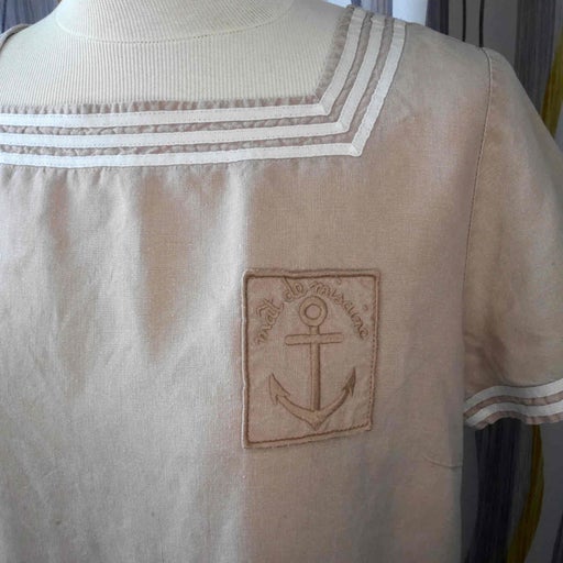 Top marinière en lin