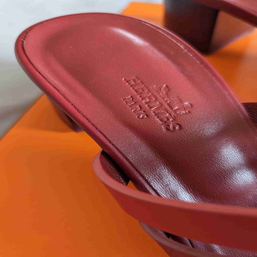 Hermès heeled mules