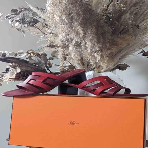 Hermès heeled mules
