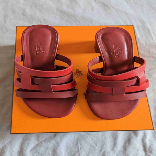 Hermès heeled mules