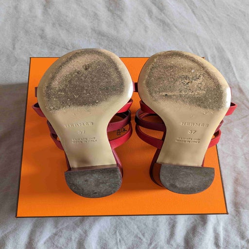 Hermès heeled mules