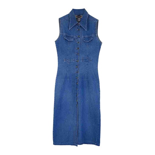 Robe longue en jean