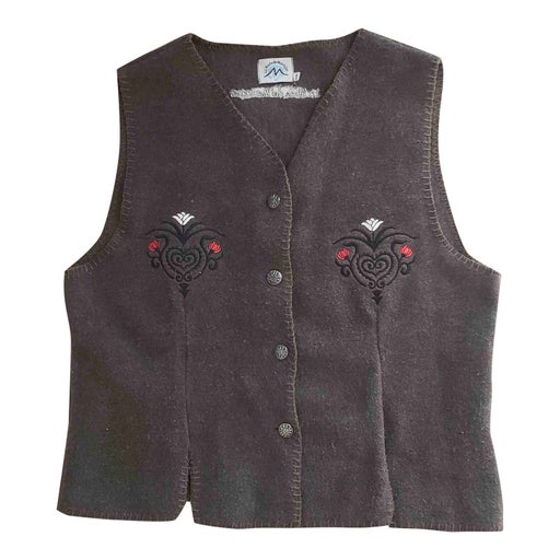Gilet sans manches brodé