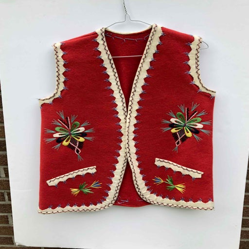 Gilet sans manche brodé